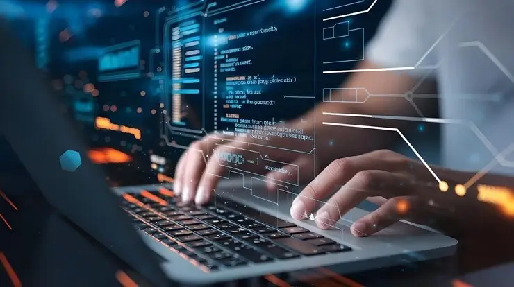 شيفرة برمجية منظمة على محرر تطوير